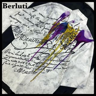 ベルルッティ(Berluti)のベルルッティ☆総柄入り半袖シャツ ペイント 現行モデル USED加工(Tシャツ/カットソー(半袖/袖なし))