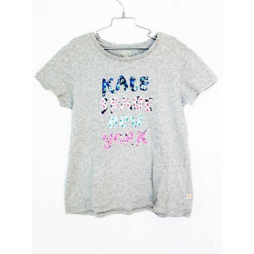 kate spade new york(ケイトスペードニューヨーク)の【夏物 新入荷!】[ケイトスペードニューヨーク/kate spade new york kids]160cm 半袖Tシャツ/半袖カットソー グレー【中古】子供服 キッズ kids ジュニア 女の子 夏 tops 614042 キッズ/ベビー/マタニティのキッズ服女の子用(90cm~)(Tシャツ/カットソー)の商品写真