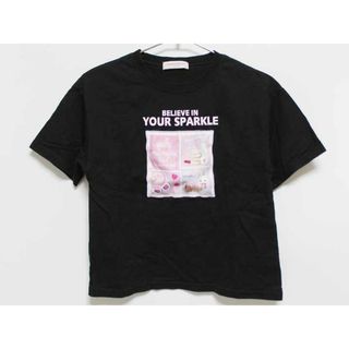 メゾピアノ(mezzo piano)の【夏物 新入荷!】‡メゾピアノ/mezzo piano‡150cm 半袖Tシャツ/半袖カットソー 黒系【中古】子供服 キッズ kids ジュニア 女の子 夏 tops 614042(Tシャツ/カットソー)