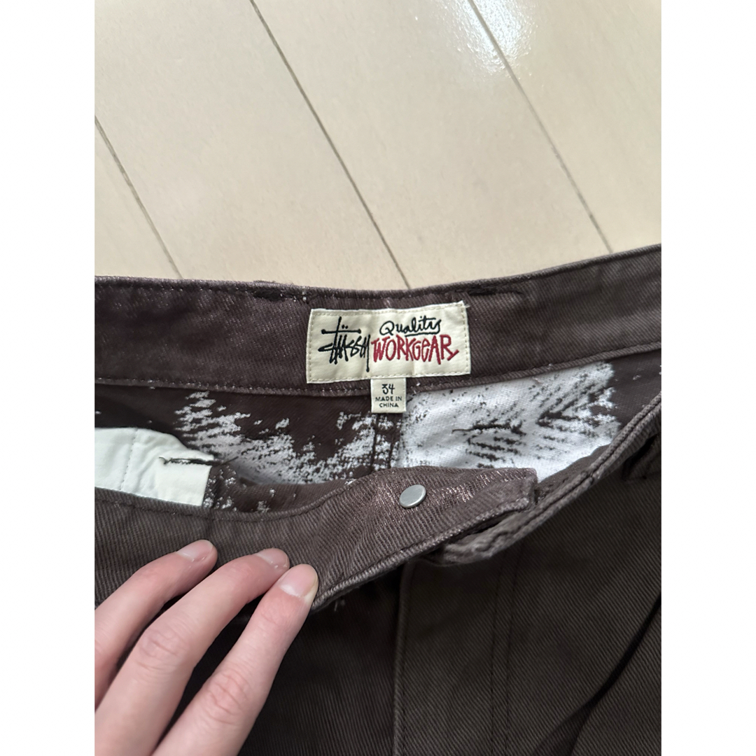 STUSSY(ステューシー)のstussy WORK PANT CANVAS brown メンズのパンツ(ワークパンツ/カーゴパンツ)の商品写真