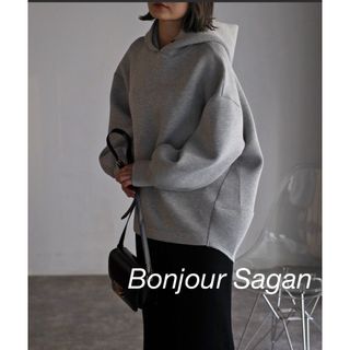 ボンジュールサガン(BONJOUR SAGAN)のBonjour Sagan ダンボールバルーンパーカー　グレー(パーカー)