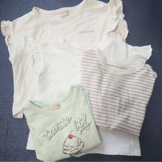 プティマイン(petit main)の保育園着に◎【プティマイン】【ZARAベイビー】【バースディ】 80サイズ 4枚(Tシャツ/カットソー)