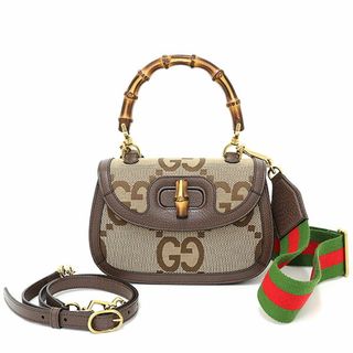 グッチ(Gucci)のGUCCI グッチ バンブー 1947 ジャンボGG スモール トップハンドルバッグ ジャンボGG Sランク【中古】(ハンドバッグ)