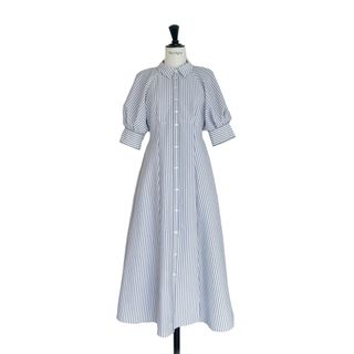 ハーリップトゥ(Her lip to)のVolume Sleeve Stripe Dress(ロングワンピース/マキシワンピース)