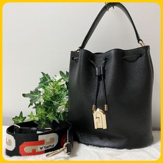 フルラ(Furla)の未使用級 FURLA アーチ 現行ロゴ 2way ショルダー ハンド バッグ 革(ショルダーバッグ)