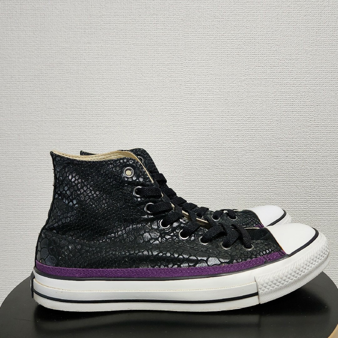 CONVERSE(コンバース)のCONVERSE ALL STAR クロコ ハイカット 27cm 8 1/2 黒 メンズの靴/シューズ(スニーカー)の商品写真