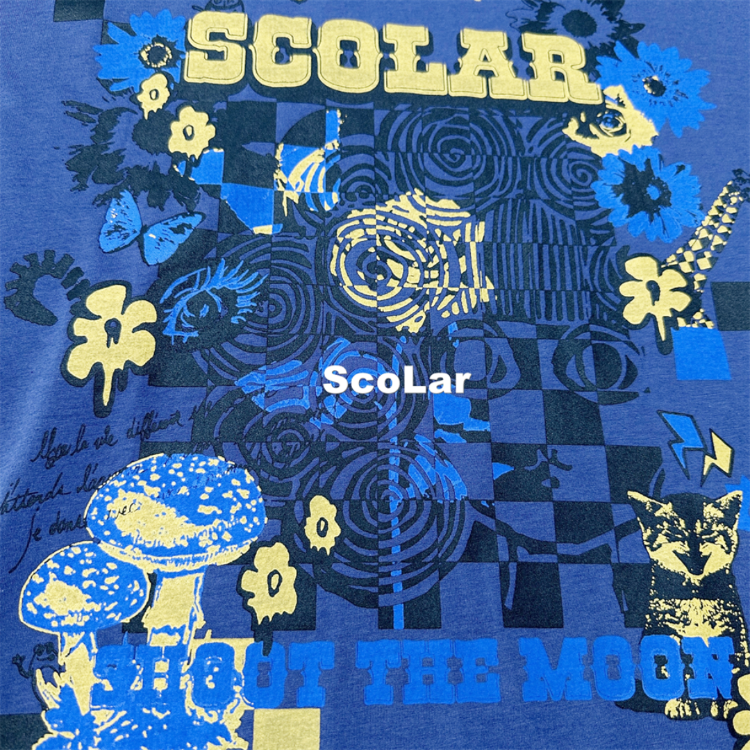 ScoLar(スカラー)の【ScoLar】スカラーちゃんグラフィック シフォン切替ワンピース タグ付未使用 レディースのワンピース(ロングワンピース/マキシワンピース)の商品写真