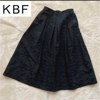 URBAN RESEARCH - KBF カモフラージュ　フレアスカート　フリーサイズ　ブラック　アーバンリサーチ