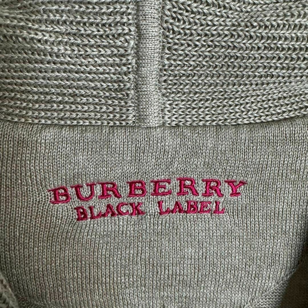 BURBERRY BLACK LABEL(バーバリーブラックレーベル)の【希少素材】　バーバリーブラックレーベル　カーディガン　リネン　ホース刺繍　Ｍ メンズのトップス(カーディガン)の商品写真