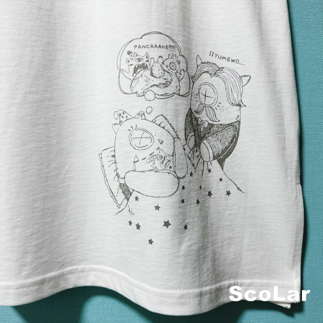 ScoLar(スカラー)の【ScoLar】スカラー 夢見るガブモンと執事 ビックTシャツ タグ付未使用 レディースのトップス(Tシャツ(半袖/袖なし))の商品写真