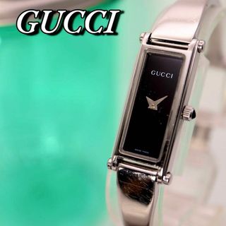 グッチ(Gucci)の良品！GUCCI バングルウォッチ スクエア シルバー 腕時計 628(腕時計)