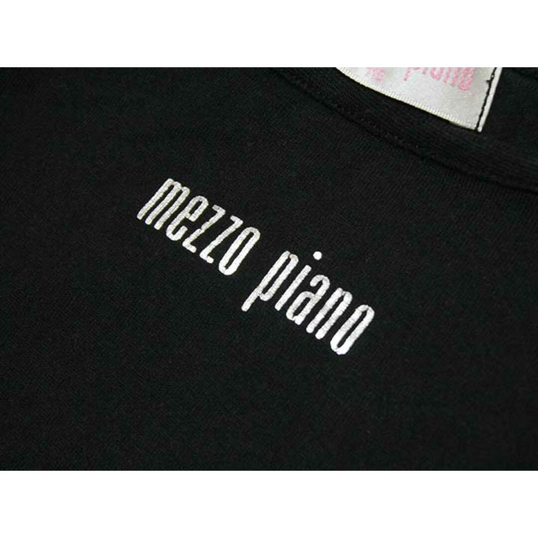 mezzo piano(メゾピアノ)の【夏物 新入荷!】‡メゾピアノ/mezzo piano‡110cm 半袖Tシャツ/半袖カットソー 黒【中古】子供服 キッズ kids 女の子 夏 tops 614042 キッズ/ベビー/マタニティのキッズ服女の子用(90cm~)(Tシャツ/カットソー)の商品写真