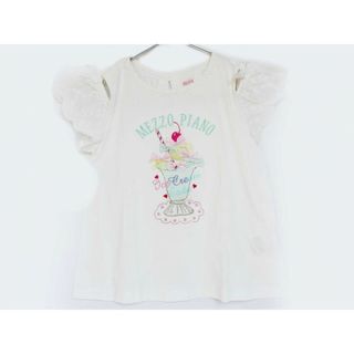 メゾピアノ(mezzo piano)の【夏物 新入荷!】[メゾピアノ/mezzo piano]130cm 半袖カットソー/半袖Tシャツ 白【中古】子供服 キッズ kids 女の子 夏 tops 614042(Tシャツ/カットソー)