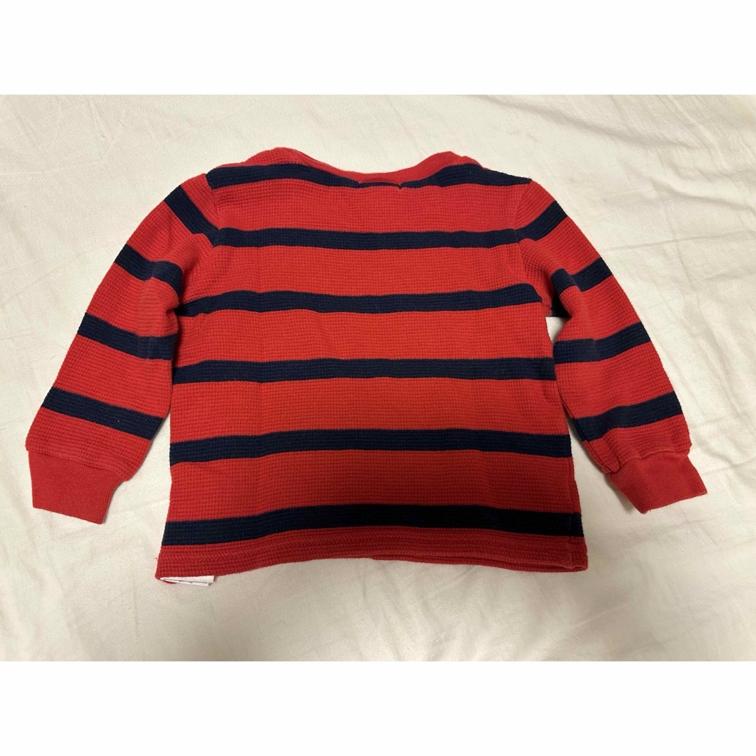 POLO RALPH LAUREN(ポロラルフローレン)のラルフローレン　ワッフルロンT 18M キッズ/ベビー/マタニティのベビー服(~85cm)(ニット/セーター)の商品写真