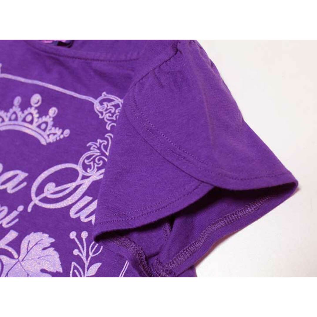 ANNA SUI(アナスイ)の【夏物 新入荷!】‡アナスイミニ/ANNA SUI mini‡120cm 半袖Tシャツ/半袖カットソー 紫【中古】子供服 キッズ kids 女の子 夏 tops 214042 キッズ/ベビー/マタニティのキッズ服女の子用(90cm~)(Tシャツ/カットソー)の商品写真