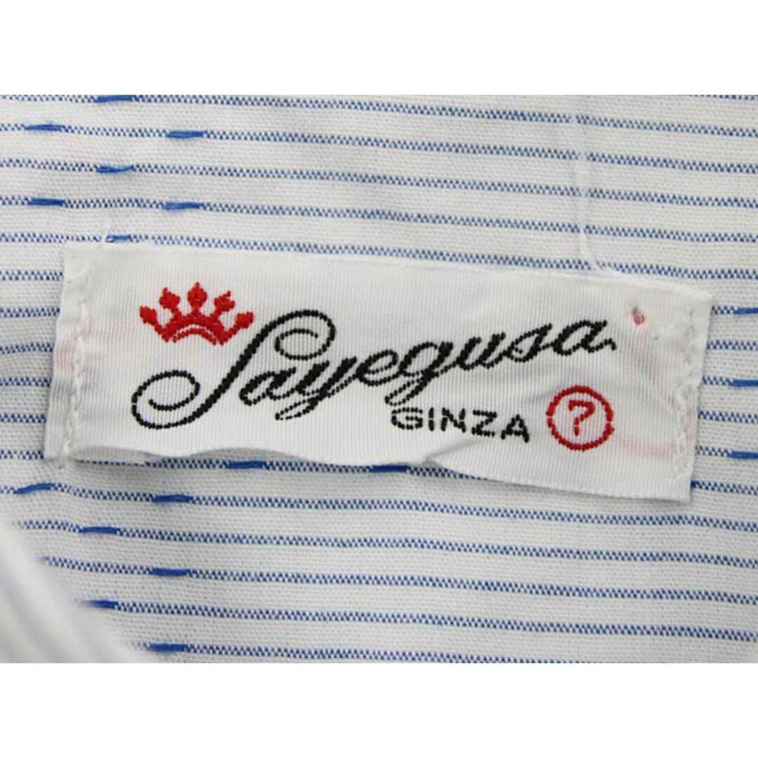 SAYEGUSA(ギンザノサエグサ)の【春夏物 新入荷!】▼銀座サエグサ/SAYEGUSA▼120cm(7) 長袖シャツ 青系×白 【中古】 子供 キッズ kids  男の子 tops 春夏 014042 キッズ/ベビー/マタニティのベビー服(~85cm)(シャツ/カットソー)の商品写真