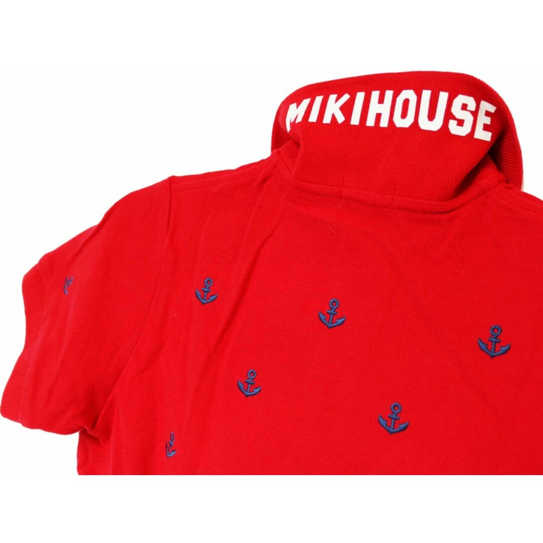 mikihouse(ミキハウス)の【夏物 新入荷!】[ミキハウス/mikihouse]110cm 半袖ポロシャツ 赤×紺【中古】子供服 キッズ kids 男の子 夏 tops 614042 キッズ/ベビー/マタニティのベビー服(~85cm)(その他)の商品写真