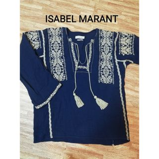 Isabel Marant - ISABEL MARANT 刺繍トップス　34 ブルー