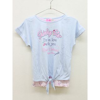 mezzo piano - 【夏物 新入荷!】新品 未使用品▲メゾピアノ/mezzo piano▲160cm 半袖Tシャツ/半袖カットソー＆タンクトップセット 水色×ピンク 子供服 キッズ kids ジュニア 女の子 夏 tops 114042