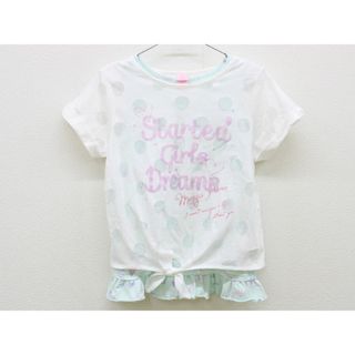 メゾピアノ(mezzo piano)の【夏物 新入荷!】▲メゾピアノ/mezzo piano▲150cm 半袖Tシャツ/半袖カットソー＆タンクトップセット 白×ミントグリーン【中古】子供服 キッズ kids ジュニア 女の子 夏 tops 114042(その他)