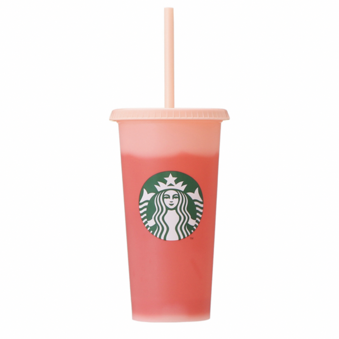 Starbucks(スターバックス)のカラーチェンジングリユーザブルコールドカップ インテリア/住まい/日用品のキッチン/食器(タンブラー)の商品写真