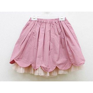 ニットプランナー(KP)の【春物 新入荷!】▼ニットプランナー/KP/ケーピー▼130cm スカート ピンク×ピンクベージュ 【中古】 子供 キッズ kids 女の子 bottoms 春夏 904042(スカート)