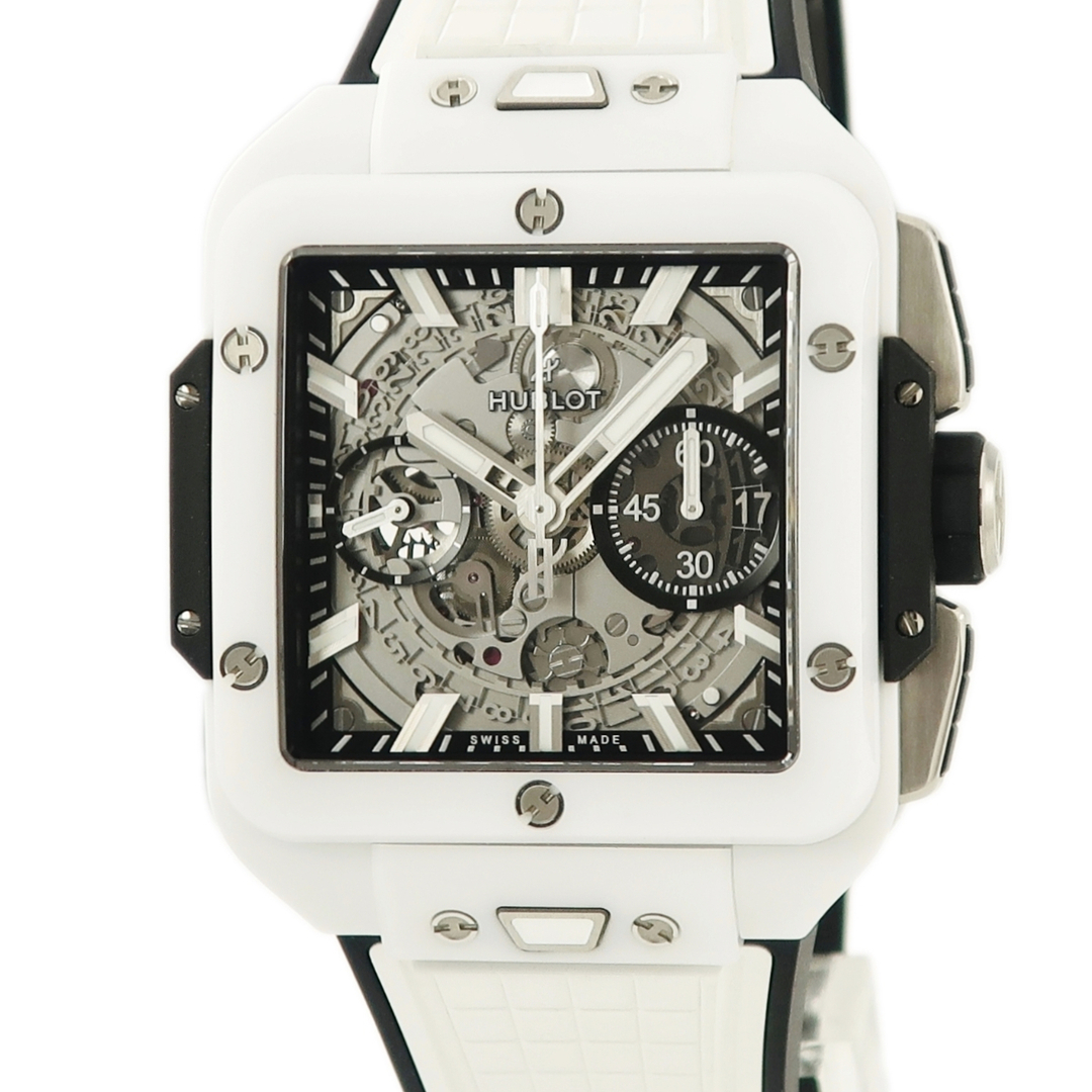 HUBLOT(ウブロ)のウブロ  スクエア バン ウニコ チタニウム セラミック 821.HX. メンズの時計(腕時計(アナログ))の商品写真