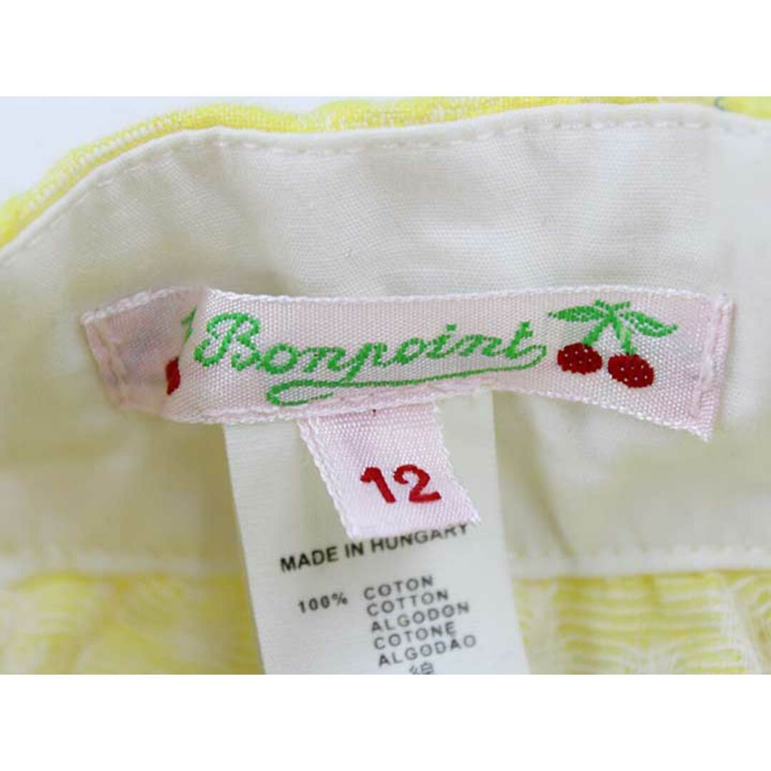 Bonpoint(ボンポワン)の【春夏物 新入荷!】▼ボンポワン/BONPOINT▼145cm(12) スカート 黄色【中古】 子供 キッズ kids ジュニア 女の子 bottoms 春夏 904042 キッズ/ベビー/マタニティのキッズ服女の子用(90cm~)(スカート)の商品写真