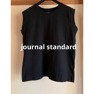 ジャーナルスタンダード(JOURNAL STANDARD)の【ジャーナルスタンダード】ノースリーブTシャツ　ブラック　黒(Tシャツ(半袖/袖なし))