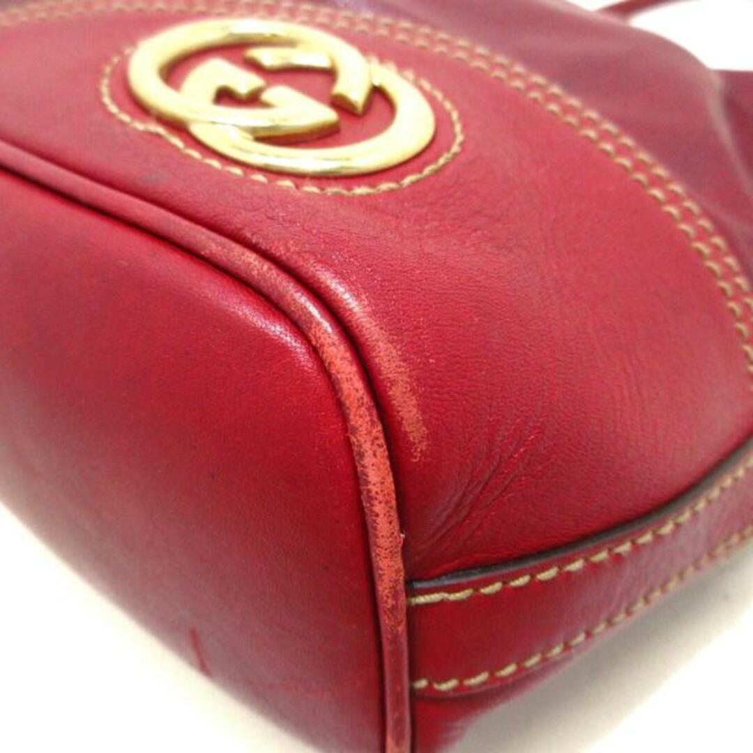 Gucci(グッチ)のGUCCI(グッチ) ショルダーバッグ ニューブリット 182491 ボルドー×レッド レザー レディースのバッグ(ショルダーバッグ)の商品写真