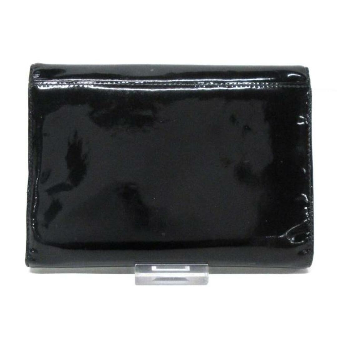 CHANEL(シャネル)のCHANEL(シャネル) 3つ折り財布 - 黒 エナメル（レザー） レディースのファッション小物(財布)の商品写真