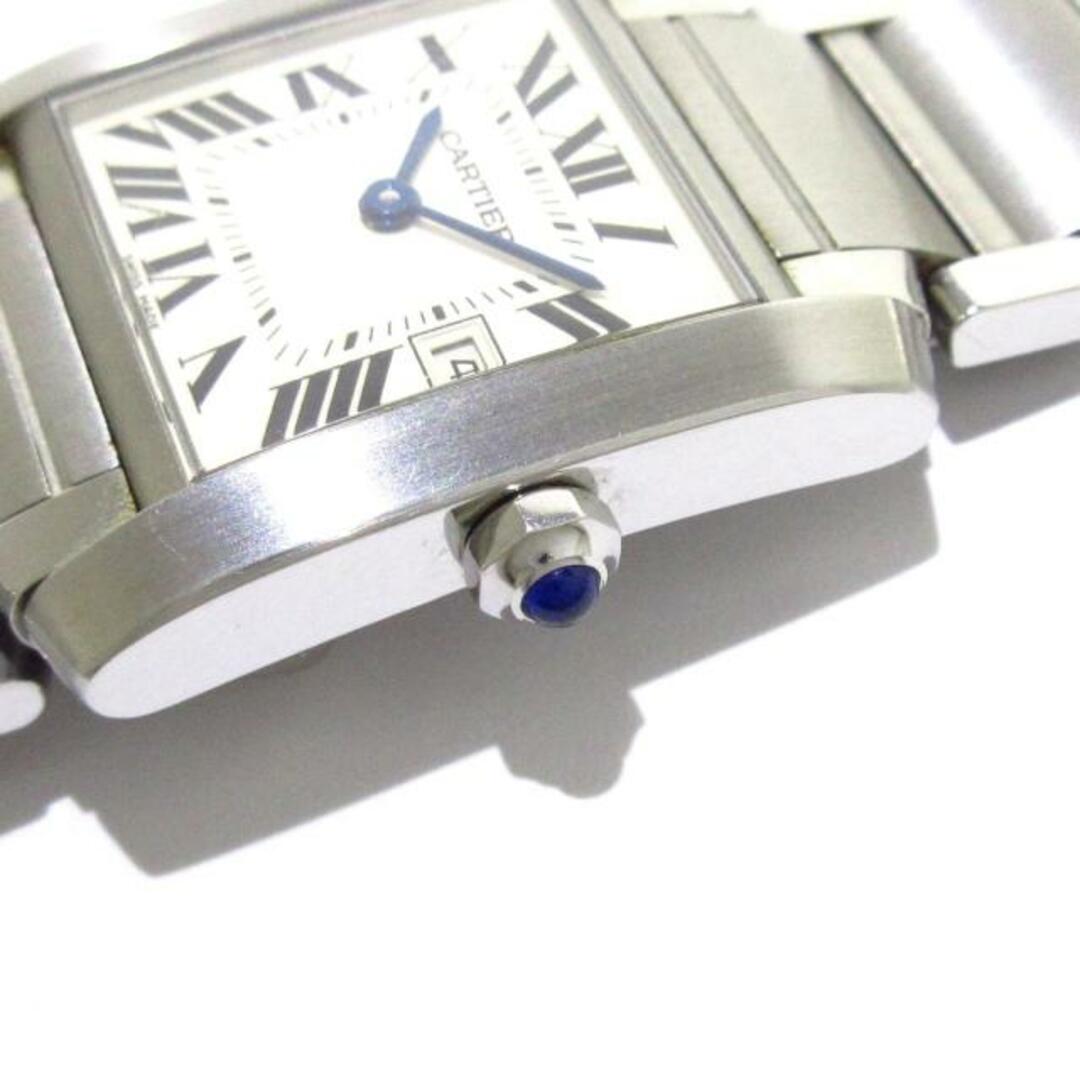 Cartier(カルティエ)のCartier(カルティエ) 腕時計 タンクフランセーズMM W51011Q3 ボーイズ SS 白 レディースのファッション小物(腕時計)の商品写真