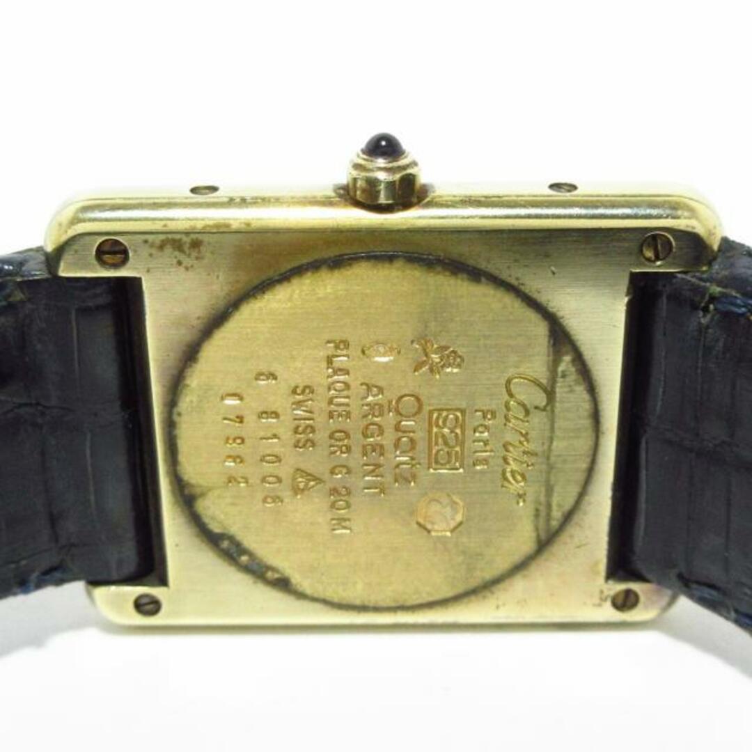 Cartier(カルティエ)のCartier(カルティエ) 腕時計 マストタンク ヴェルメイユ レディース 925/社外リザードベルト グレー レディースのファッション小物(腕時計)の商品写真