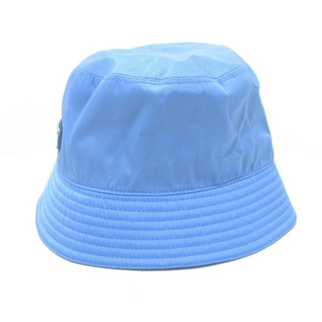 PRADA(プラダ)のPRADA(プラダ) ハット S美品  - ライトブルー ナイロン レディースの帽子(ハット)の商品写真
