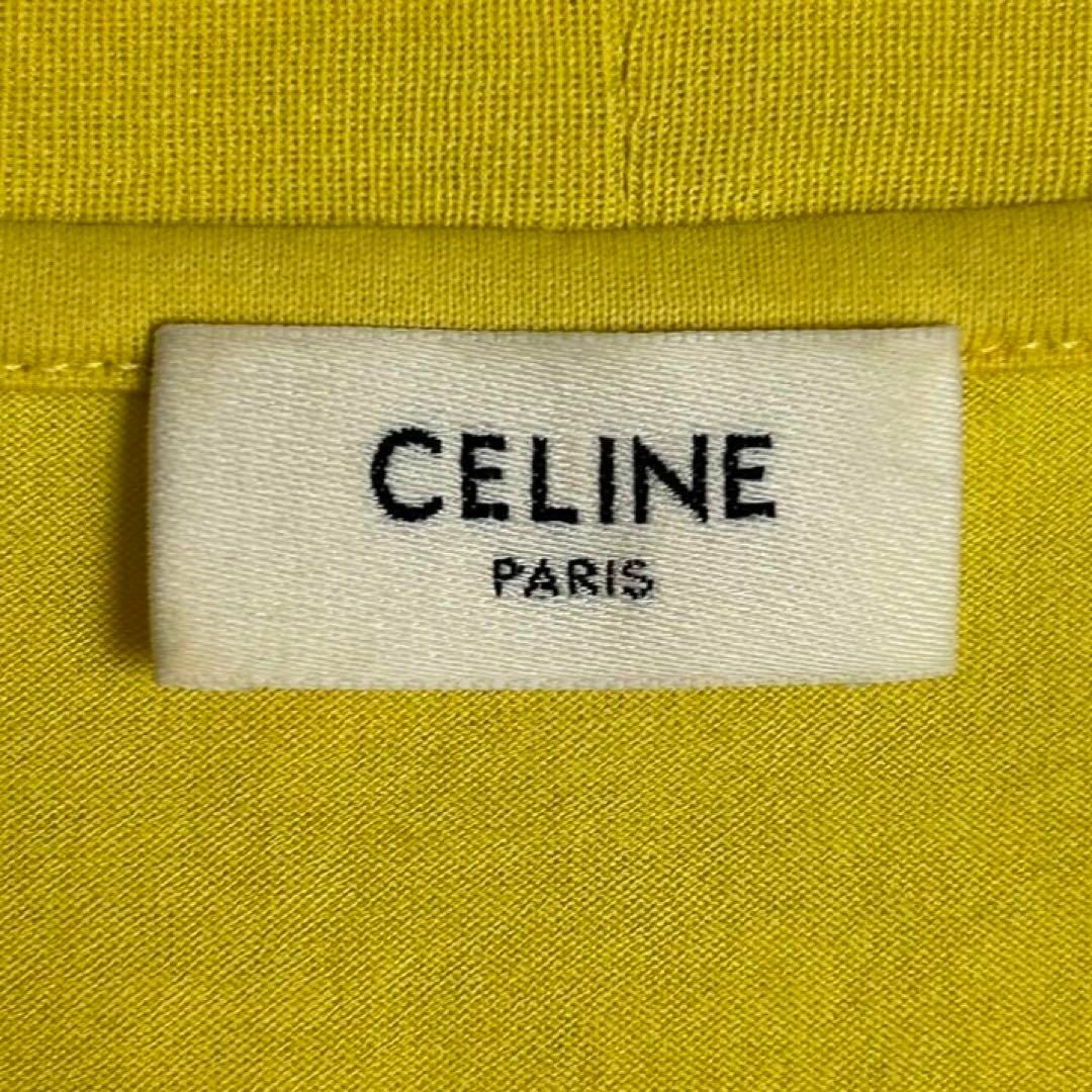 celine(セリーヌ)の【希少カラー】セリーヌ☆ビッグロゴ入りTシャツ イエロー 即完売モデル メンズのトップス(Tシャツ/カットソー(半袖/袖なし))の商品写真