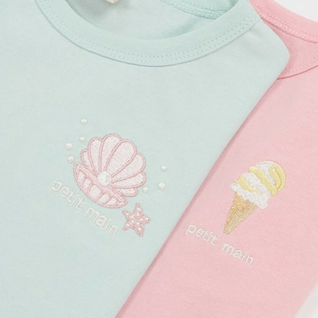 petit main(プティマイン)の新品★プティプラGIRLS半袖Tシャツ100 キッズ/ベビー/マタニティのキッズ服女の子用(90cm~)(Tシャツ/カットソー)の商品写真