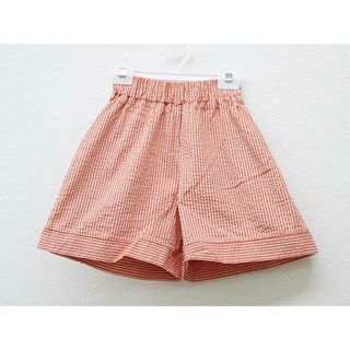 ギンザノサエグサ(SAYEGUSA)の【春夏物 新入荷!】▼銀座サエグサ/SAYEGUSA▼120cm(7) キュロットスカート/キュロットパンツ/ショートパンツ オレンジ系×白【中古】 子供 キッズ kids  女の子bottoms 春夏 514042(その他)