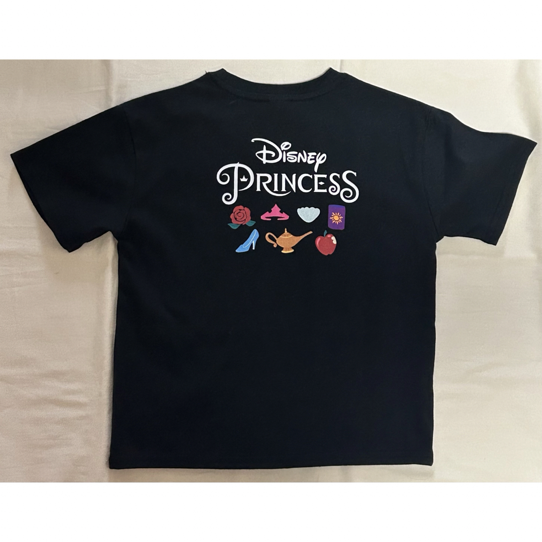 しまむら(シマムラ)のリトシーフラップ　ディズニープリンセス　半袖　Tシャツ　110 ブラック キッズ/ベビー/マタニティのキッズ服女の子用(90cm~)(Tシャツ/カットソー)の商品写真