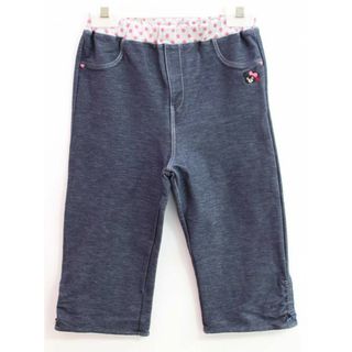 mikihouse - 【春夏物 新入荷!】◇ミキハウスダブルB/MIKIHOUSE DOUBLE.B◇130cm 半端丈パンツ インディゴ 裾2way B子ちゃん【中古】子供服 キッズ kids 女の子 春夏 bottoms 014042