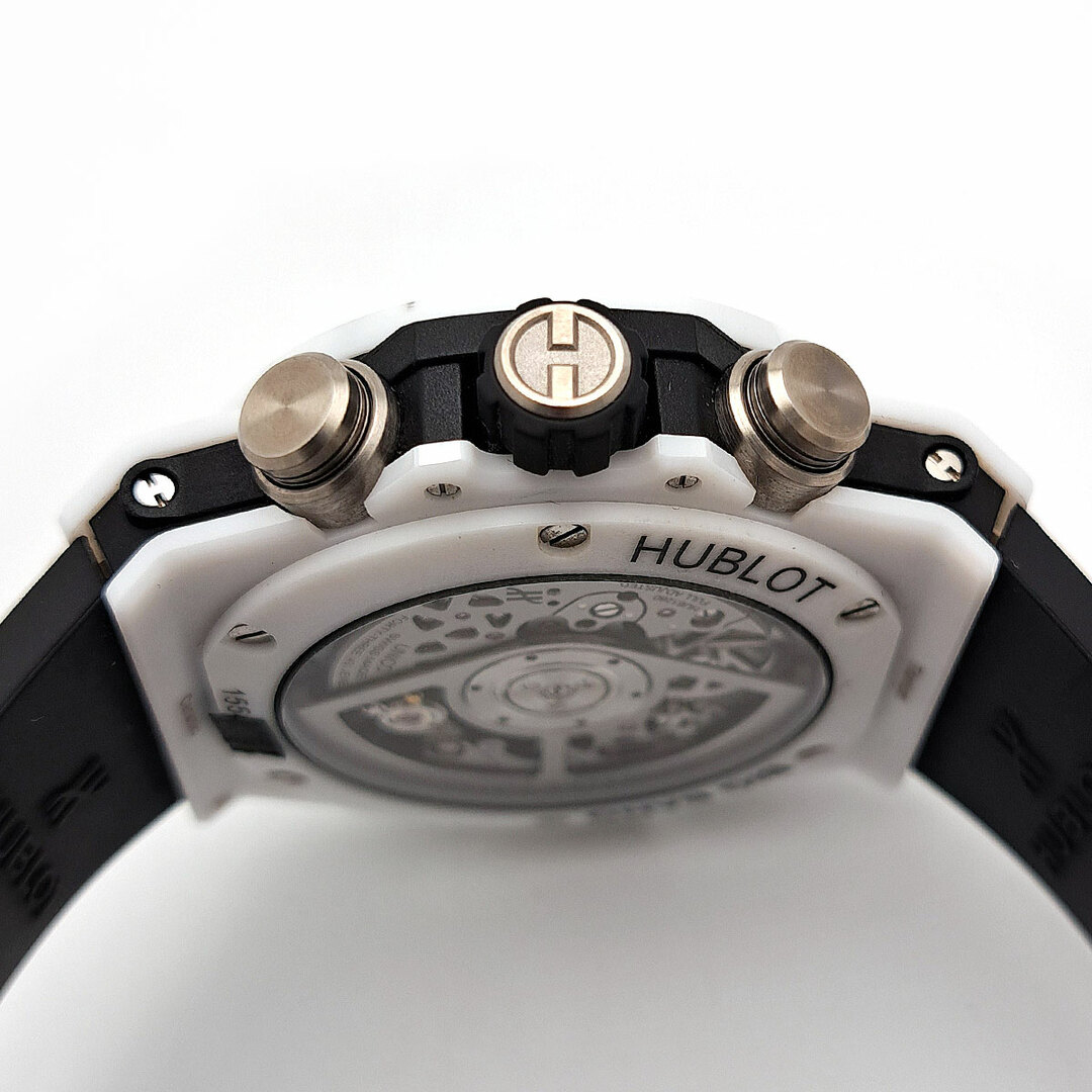 HUBLOT(ウブロ)のウブロ ビッグバン ウニコ ホワイトセラミック 441.HX.1171.RX 自動巻き セラミック メンズ HUBLOT 【中古】 【時計】 メンズの時計(腕時計(アナログ))の商品写真