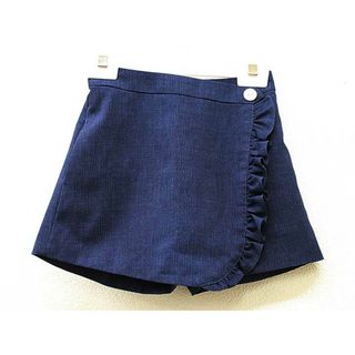 ギンザノサエグサ(SAYEGUSA)の【春夏物 新入荷!】▼銀座サエグサ/SAYEGUSA▼110cm(5) ラップキュロット/キュロットスカート/キュロットパンツ/ショートパンツ 紺×白 【中古】 子供 キッズ kids 女の子 bottoms 春夏 014042(パンツ/スパッツ)