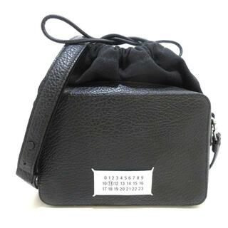 Maison Margiela(メゾンマルジェラ) ショルダーバッグ 5AC カメラ バッグ ミディアム SB1WG0018 黒 巾着型 レザー×キャンバス(ショルダーバッグ)