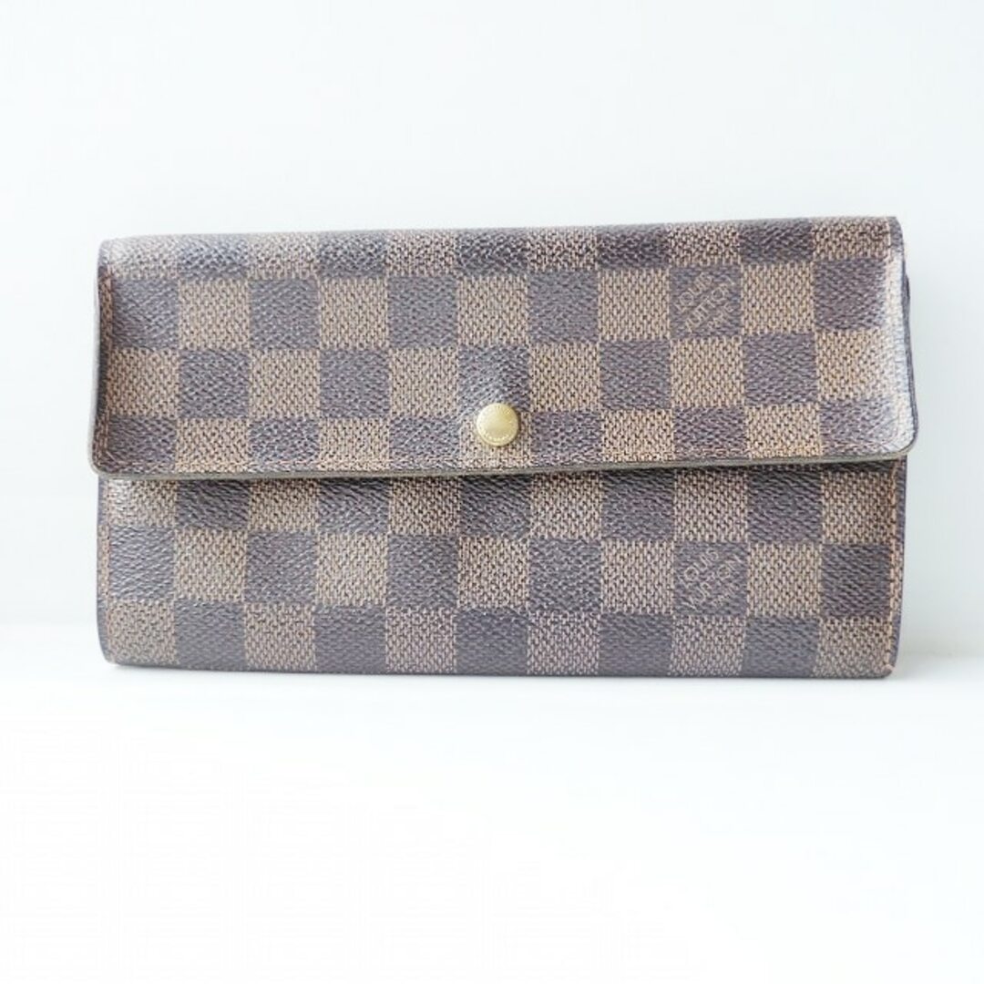 LOUIS VUITTON(ルイヴィトン)のLOUIS VUITTON(ルイヴィトン) 長財布 ダミエ ポシェットポルトモネカルトクレディ N61725 エベヌ ダミエキャンバス レディースのファッション小物(財布)の商品写真