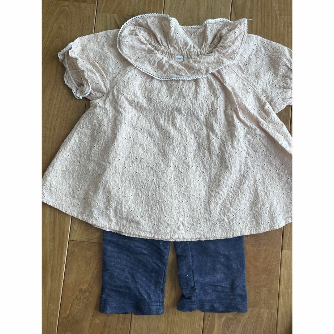 tete a tete(テータテート)のバースデー　ブラウス　100 キッズ/ベビー/マタニティのキッズ服女の子用(90cm~)(Tシャツ/カットソー)の商品写真