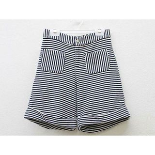 【春夏物 新入荷!】▼銀座サエグサ/SAYEGUSA▼150cm(13) キュロットスカート/キュロットパンツ/ショートパンツ アイボリー×紺 【中古】 子供 キッズ kids ジュニア 女の子 bottoms 春夏 014042