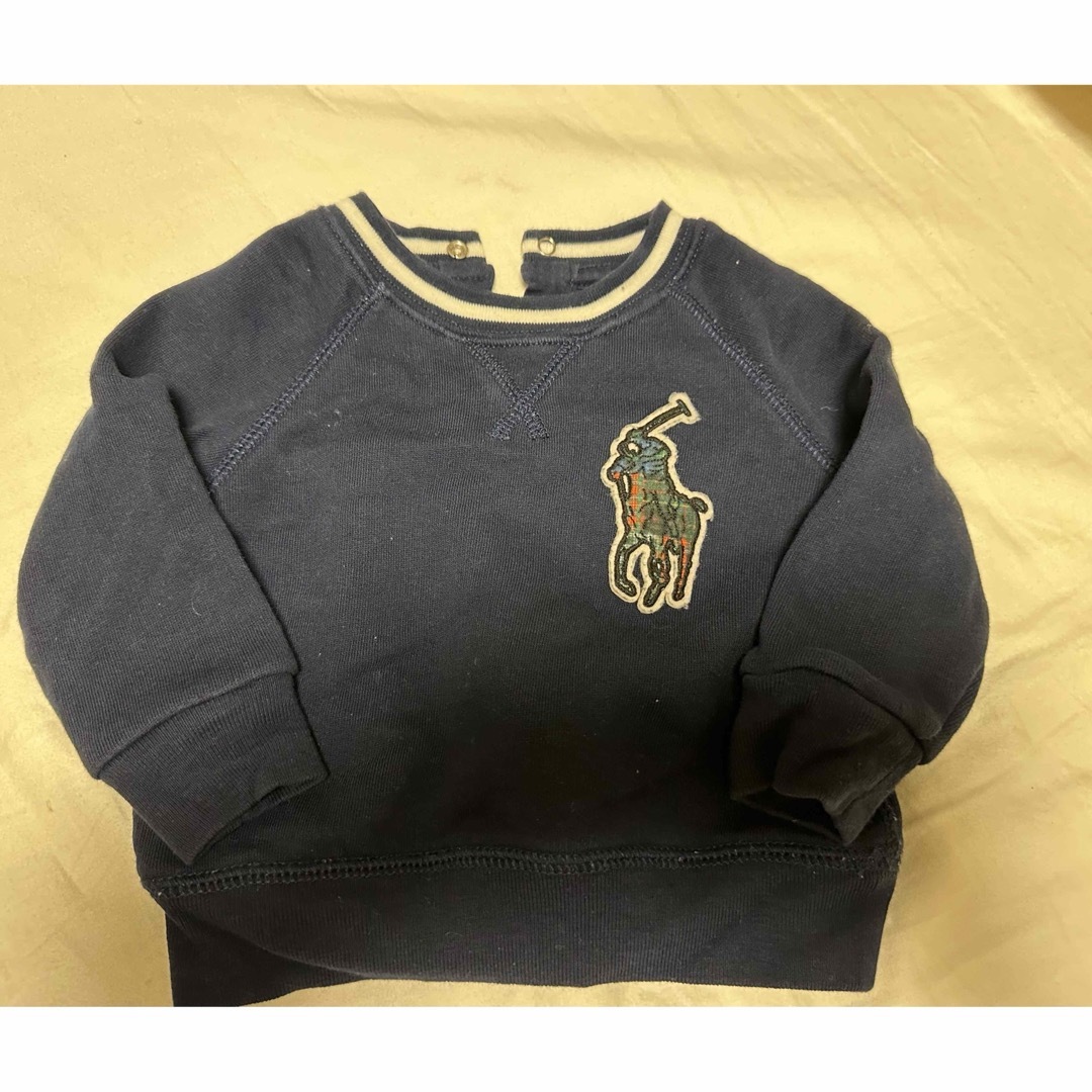 POLO RALPH LAUREN(ポロラルフローレン)のラルフローレン　裏起毛　トレーナー　6M キッズ/ベビー/マタニティのベビー服(~85cm)(トレーナー)の商品写真