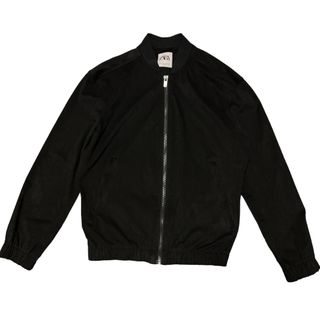 ザラ(ZARA)のZARA ザラ フェイクスエードブルゾン MA-1 ブラック メンズ サイズM(ブルゾン)