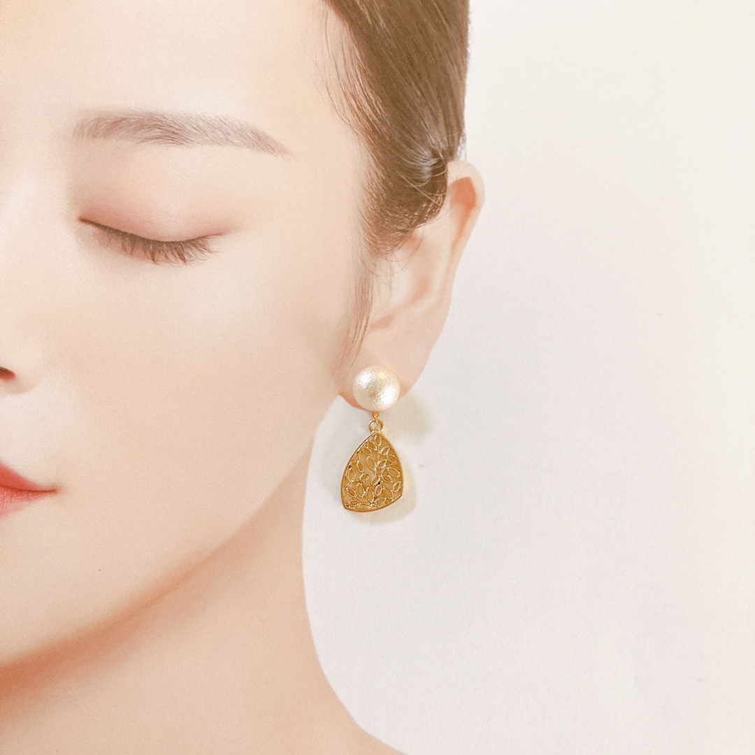 ハンドメイドピアス　No.1739 handmade pierce レディースのアクセサリー(ピアス)の商品写真