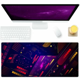 【色: Purple】Benvo マウスパッド 超大型 防水 ゲーミング マウス(PC周辺機器)