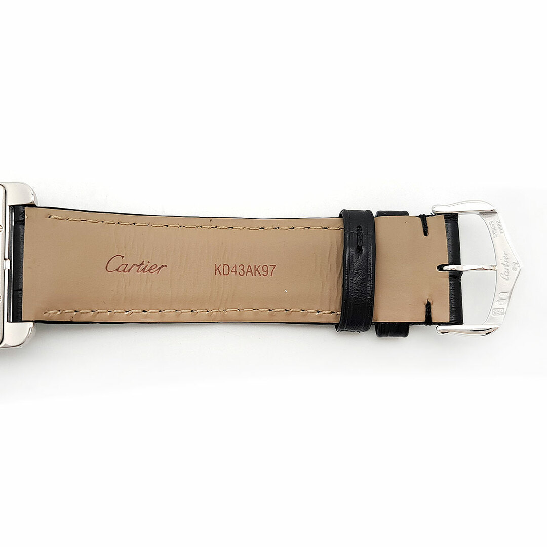 Cartier(カルティエ)のカルティエ タンク アメリカン ウォッチ LM W2603256 自動巻き ホワイトゴールド メンズ CARTIER 【中古】 【時計】 メンズの時計(腕時計(アナログ))の商品写真